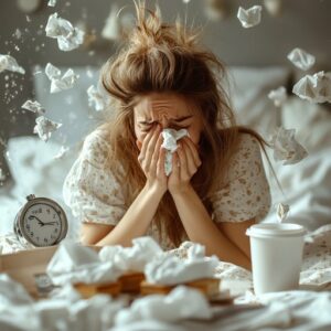 sneezing